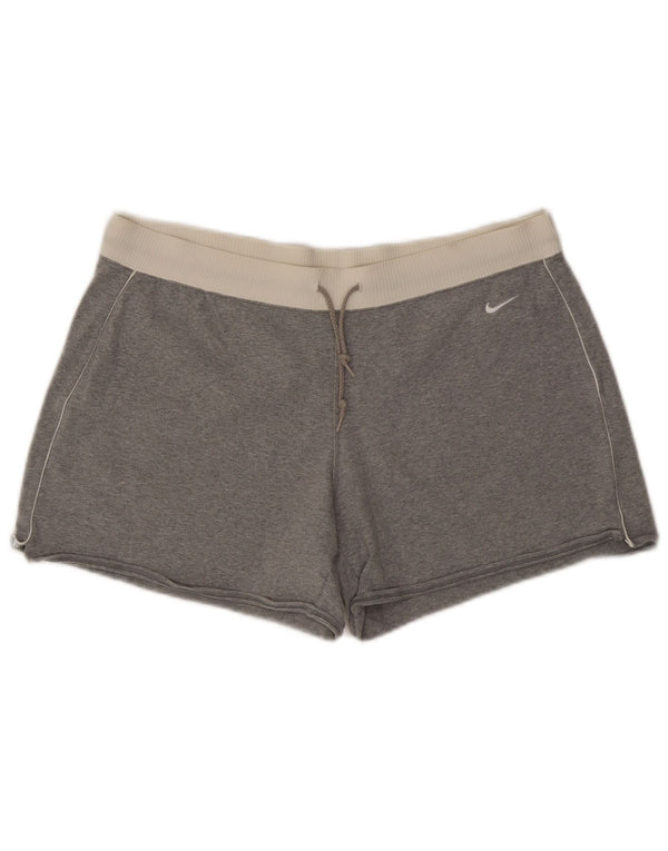 Nike Damen-Sportshorts UK 16/18 XL Grauer Farbblock