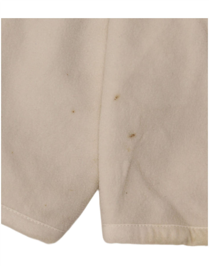 Marks & Spencer Damen Fleecejacke UK 20 2XL Weiße Baumwolle