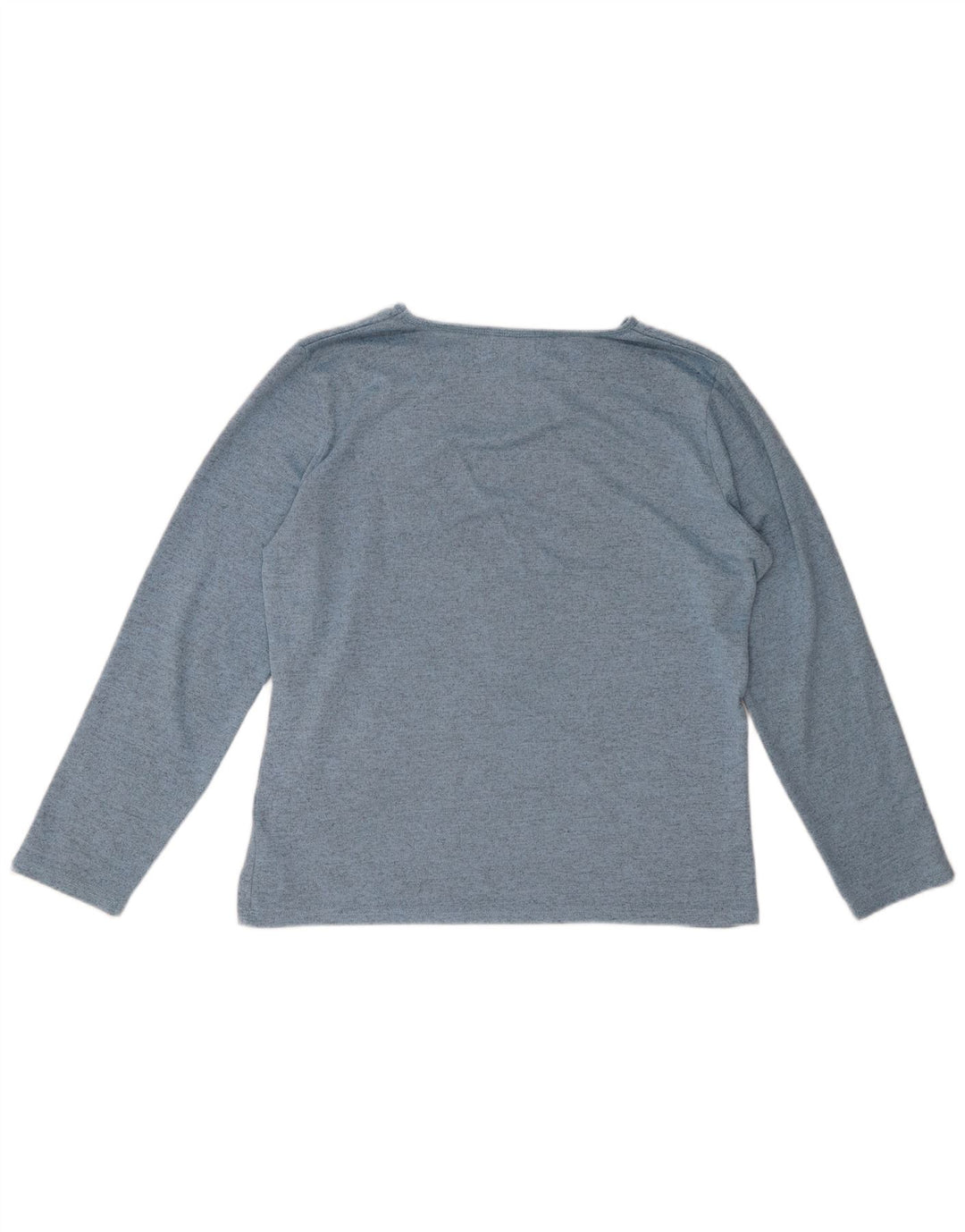 Paco Boutique Damen Top Langarm UK 14 Mittelblaues Blumenmuster aus Polyester