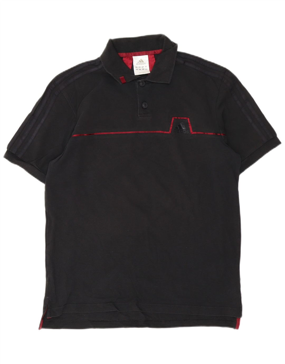 Adidas Herren Poloshirt Medium Schwarz Baumwolle
