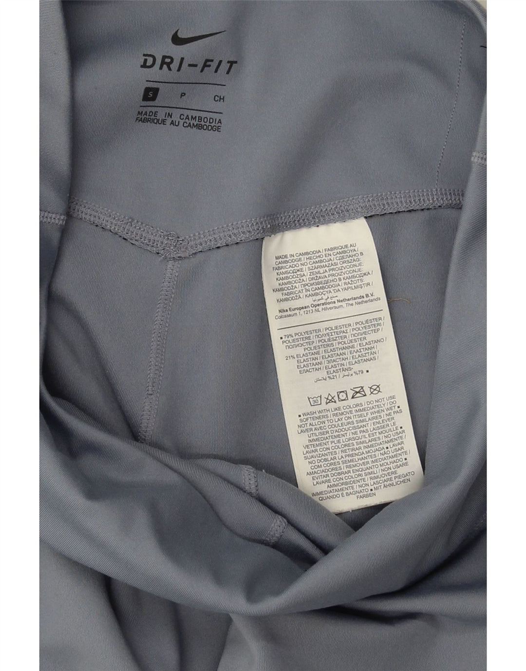 NIKE Womens Leggings UK 10 Small  Grey Polyester Vintage Nike and Second-Hand Nike from Messina Hembry 