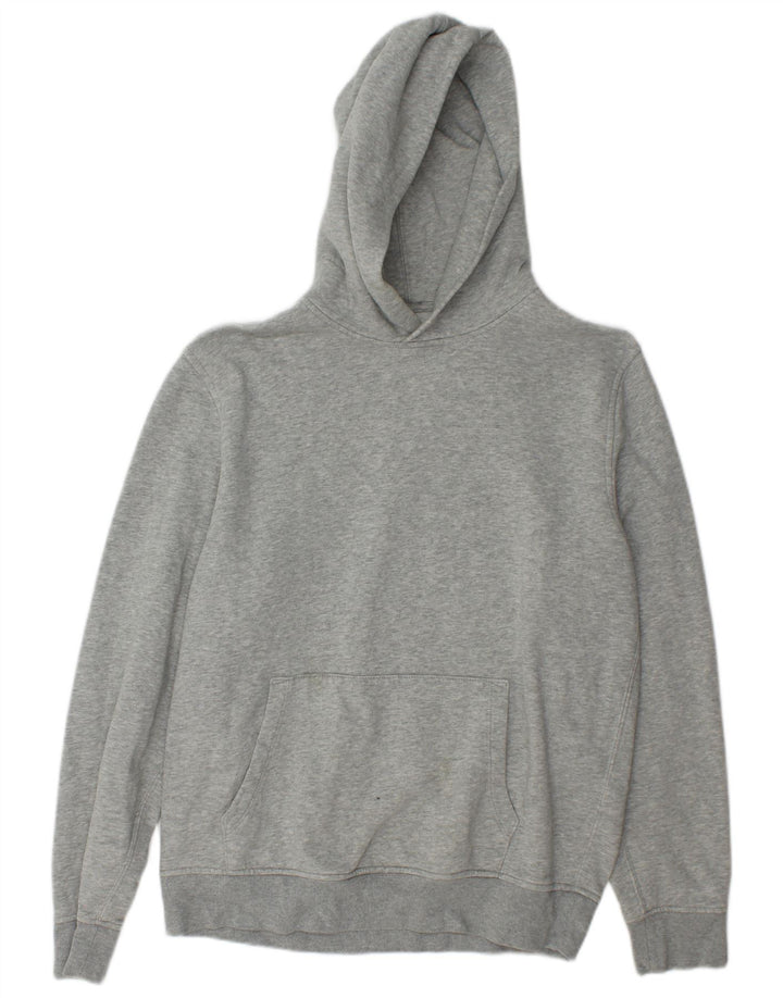 Gap Herren-Kapuzenpullover aus mittelgrau gesprenkelter Baumwolle