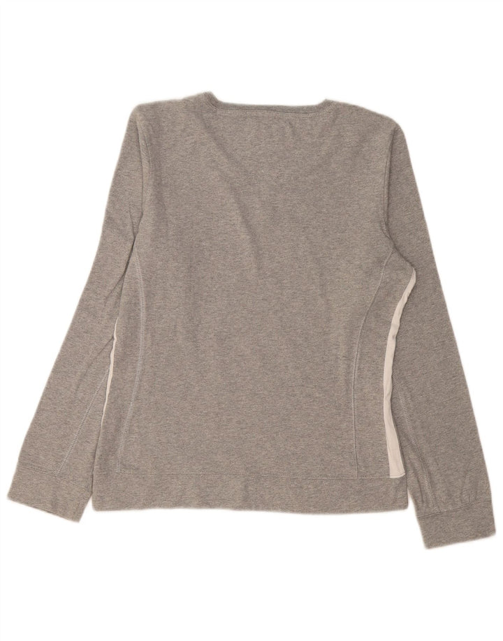 Champion Damen Heritage Classics Graphic Top Langarm UK 14 Large Grau