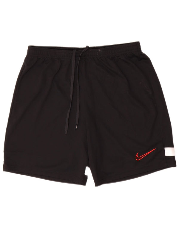 Nike Herren Dri Fit Sportshorts Mittelschwarzes Colourblock-Polyester