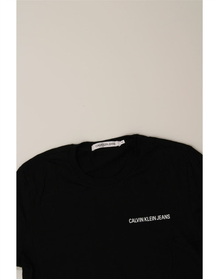 CALVIN KLEIN JEANS Mens T-Shirt Top Medium Black Cotton Vintage Calvin Klein Jeans and Second-Hand Calvin Klein Jeans from Messina Hembry 