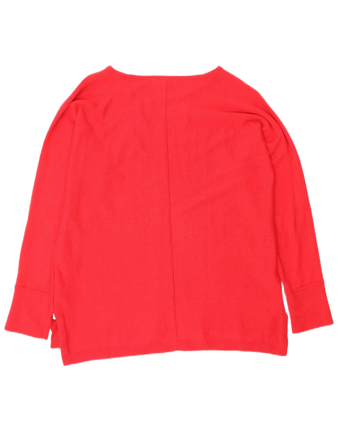 White Stuff Damen-Pullover mit U-Boot-Ausschnitt, UK 12, mittelrote Baumwolle