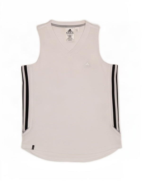 Adidas Damen Clima 365 Weste Top UK 12 Medium Weiß Polyester