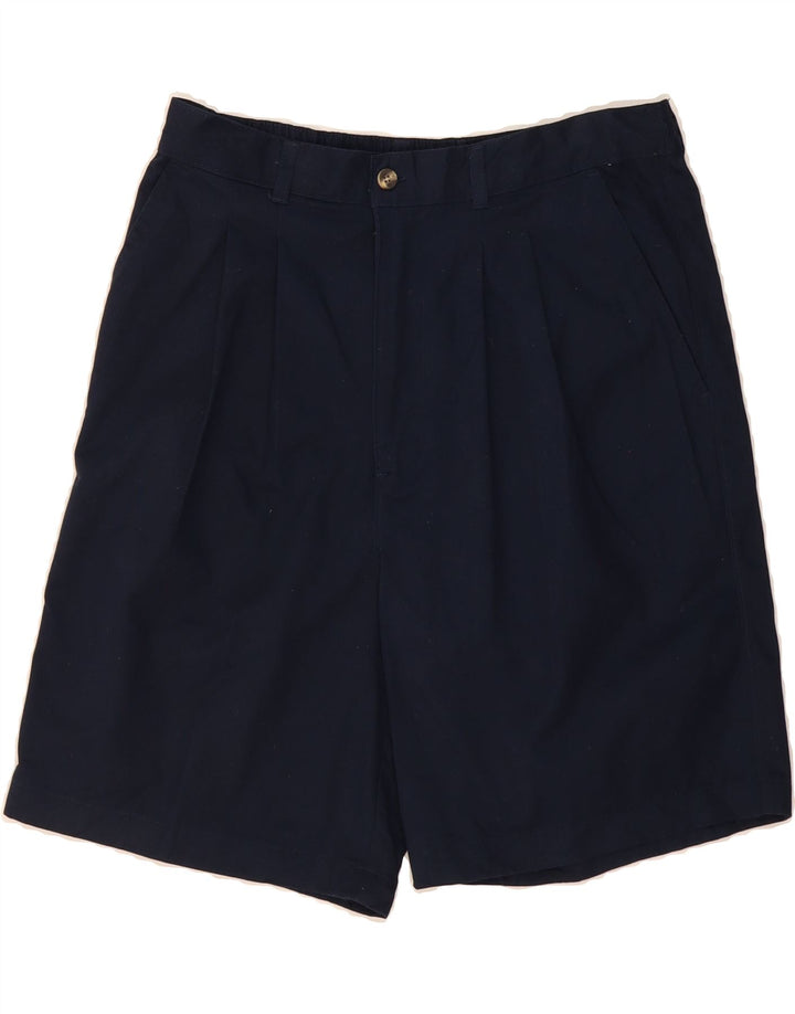 PURITAN Mens Pegged Chino Shorts W34 Large  Navy Blue Polyester Vintage Puritan and Second-Hand Puritan from Messina Hembry 