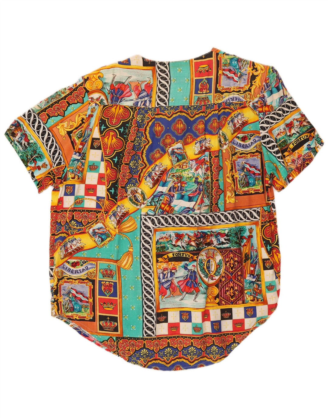 Mas Damen-Hemdbluse mit abstraktem Muster, UK 20 2XL, mehrfarbig