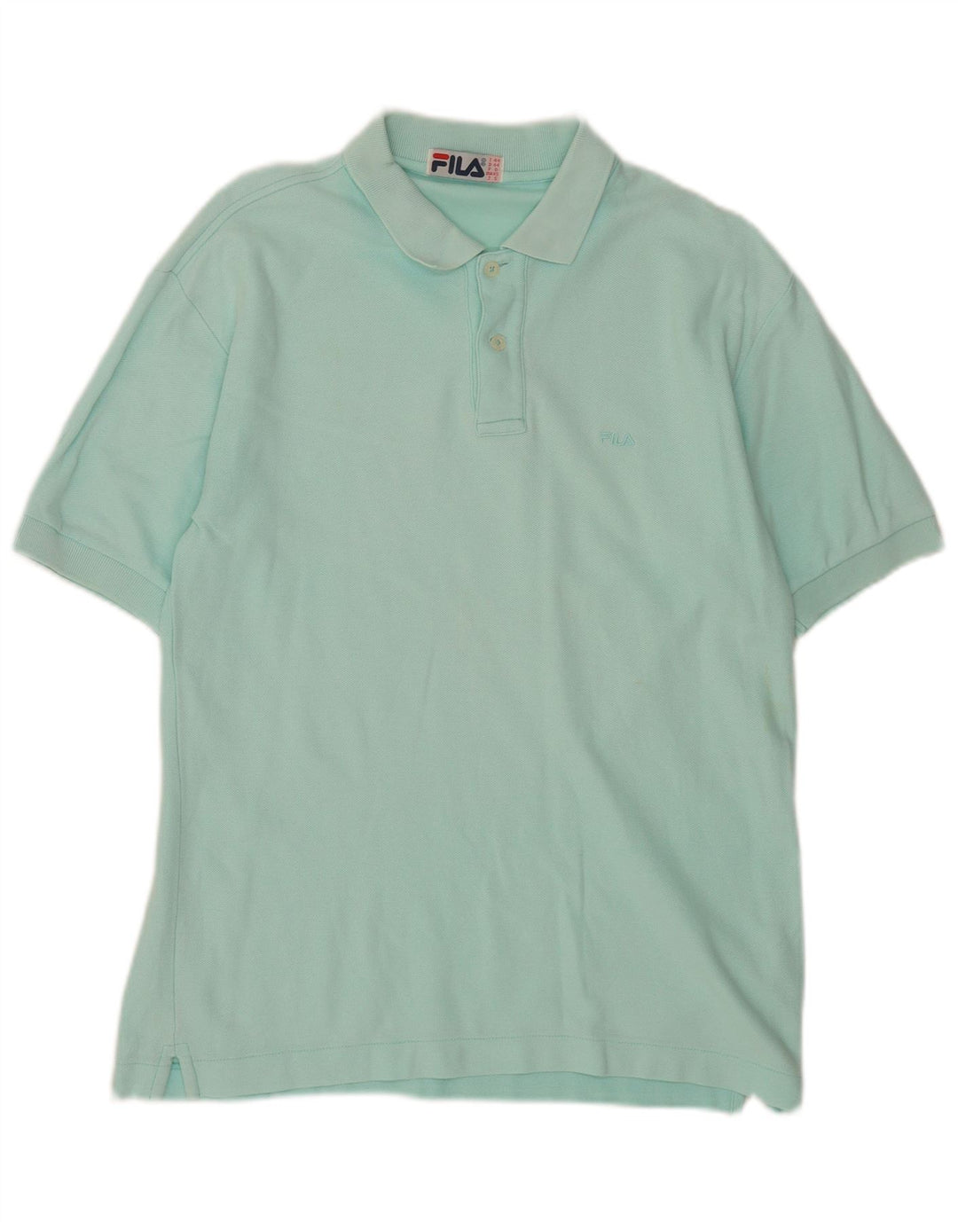 Fila Herren Poloshirt XS Türkis Baumwolle