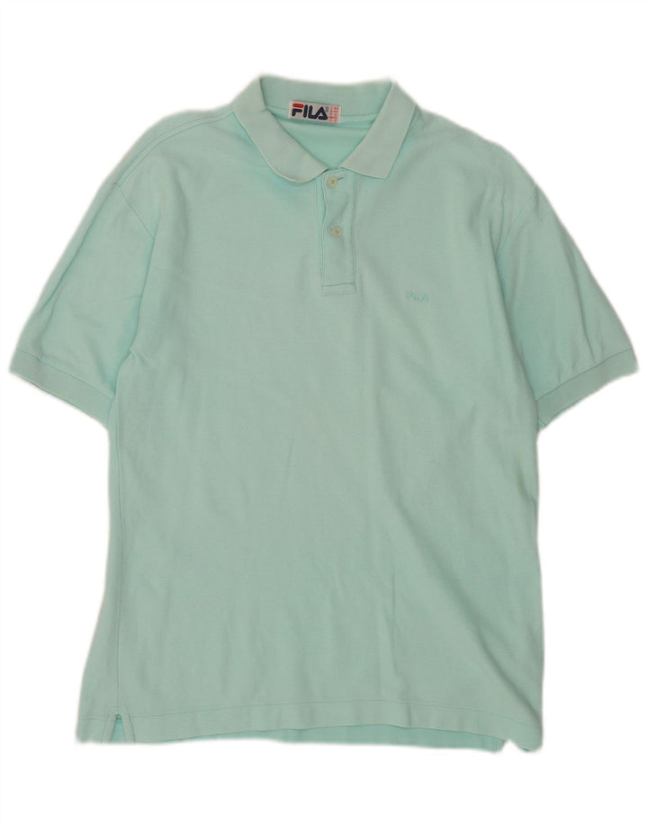 Fila Herren Poloshirt XS Türkis Baumwolle