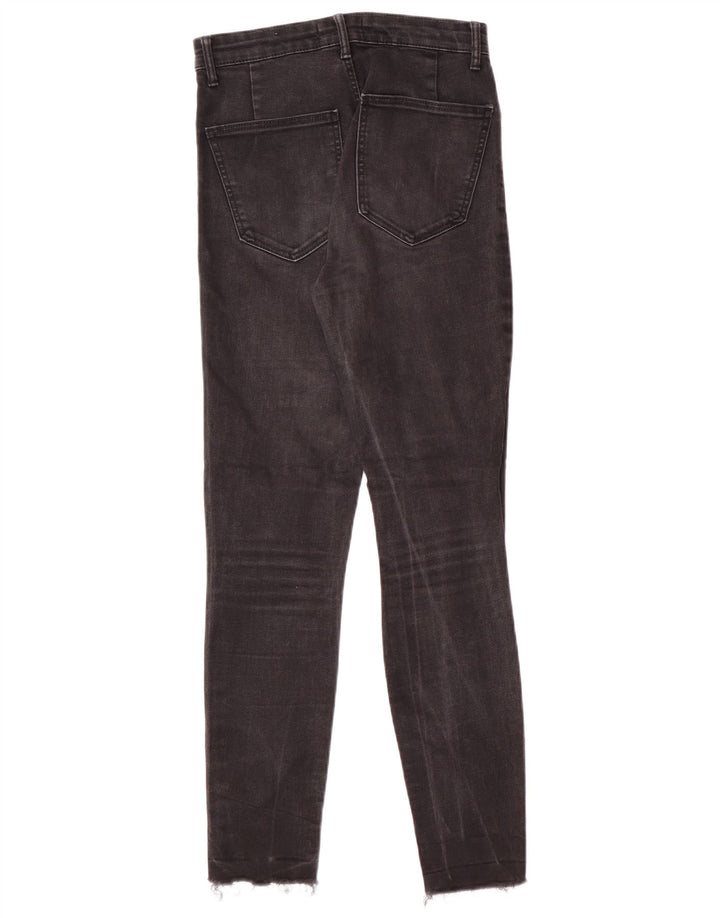 Zara Damen Distressed Skinny Jeans EU 36 XS W26 L27 Schwarz Modern