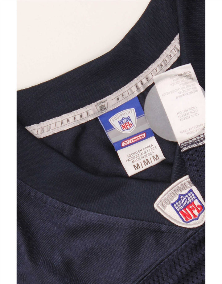 Reebok Herren NFL Graphic Jersey Top Medium Marineblau Nylon