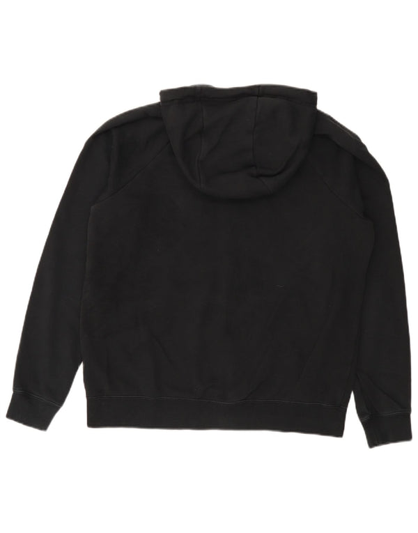 Nike Damen-Pullover mit übergroßem Reißverschluss und Kapuze, UK 14, mittelschwarz, Baumwolle
