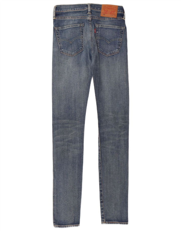 Levi's Damen 519 Skinny Jeans W28 L34 Blaue Baumwolle