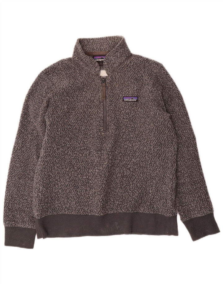 Patagonia Damen Fleecepullover UK 10 Small Grau Polyester