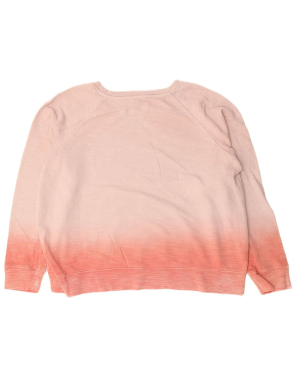 Marks & Spencer Damen-Sweatshirt-Pullover UK 20 2XL Rosa Colourblock-Baumwolle