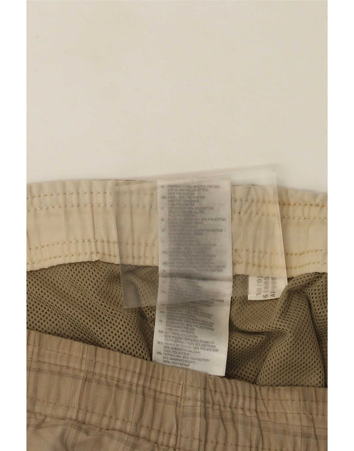 Adidas Herren-Badeshorts, groß, beige, kariert, Polyester