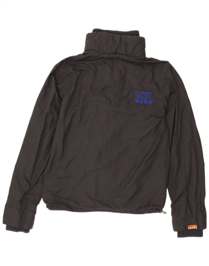 Superdry Herren Regenjacke UK 42 XL Graues Nylon