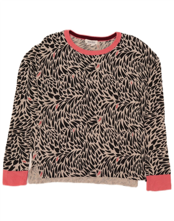 White Stuff Damen-Pullover mit U-Boot-Ausschnitt, Gr. 10, Schwarz