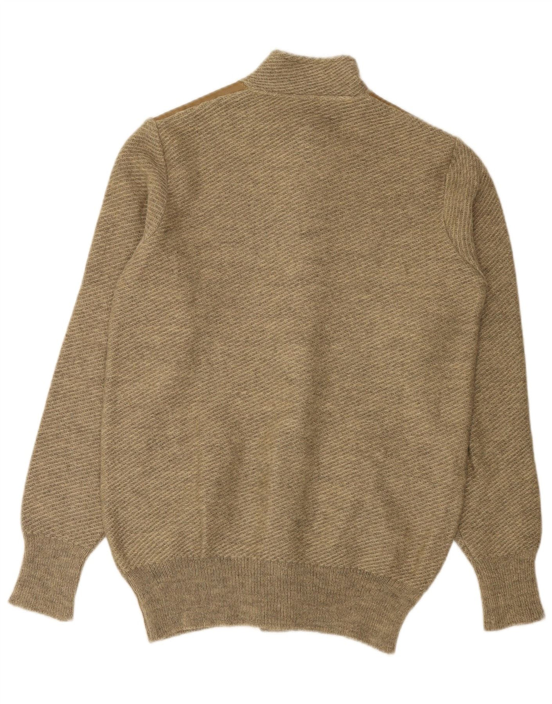 VINTAGE Herren Strickjacke Mittelbeige