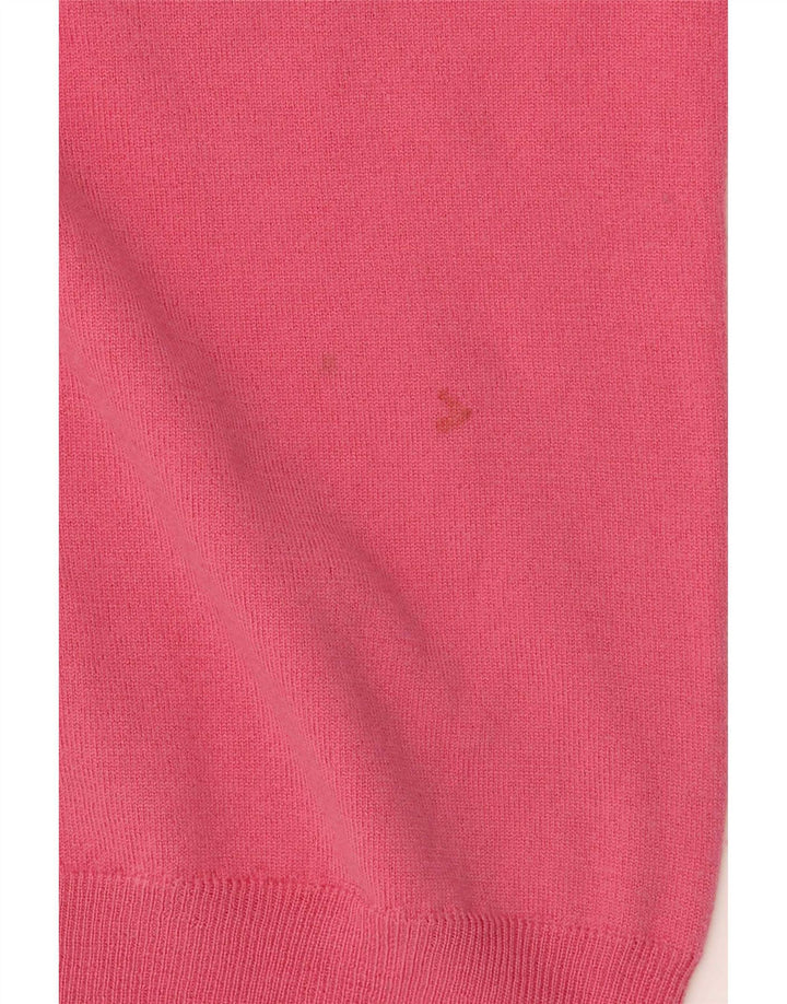 Fred Perry Damen-Pullover mit V-Ausschnitt, Gr. 12, Mittelrosa