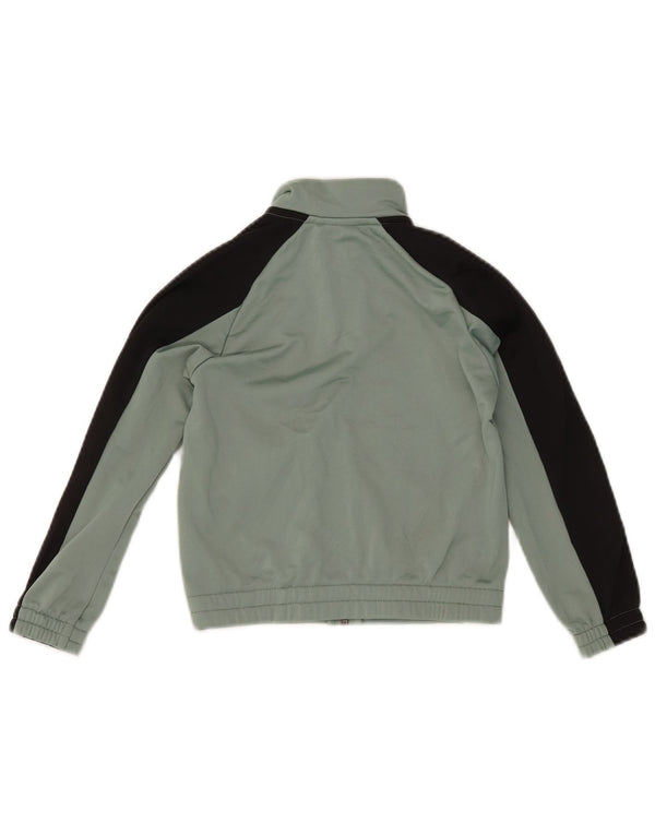 Puma Jungen Grafik-Trainingsanzug-Top-Jacke, 5–6 Jahre, grüner Farbblock