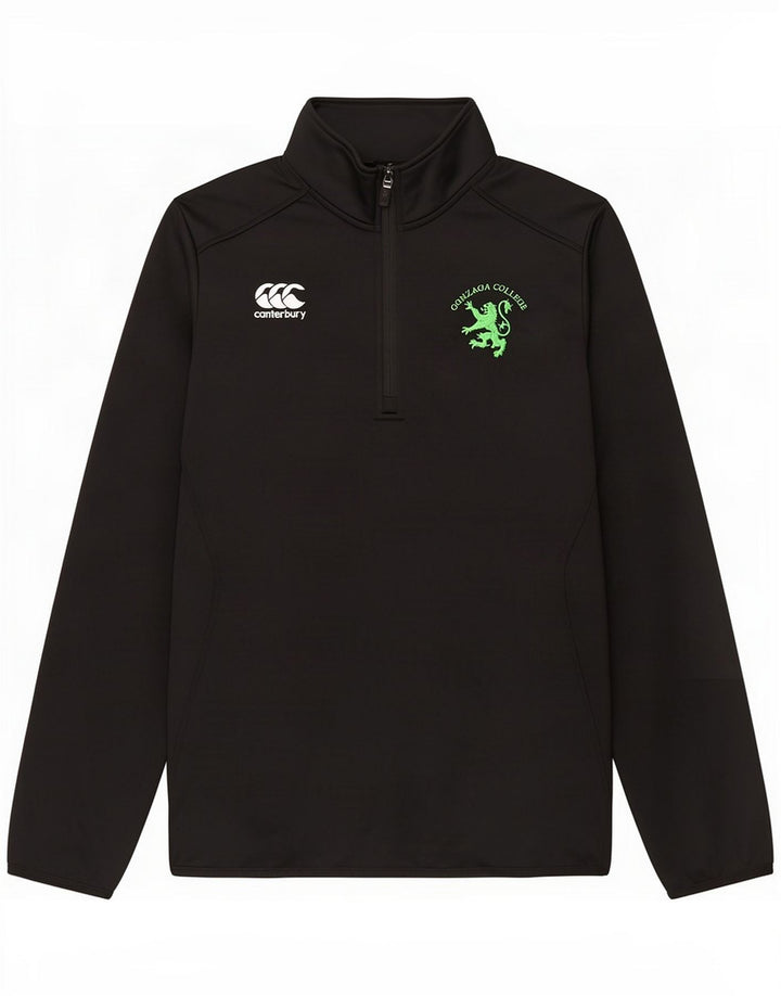 Canterbury Mens Gonzaga Zip Neck Pullover Trainingsanzug Top Large Black