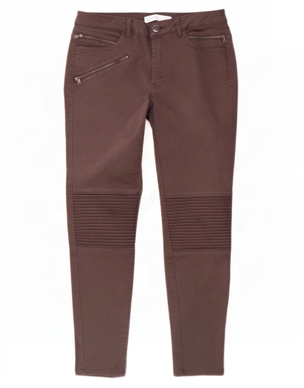 Zara Damen Skinny Casual Hose EU 40 Medium W30 L28 Braun