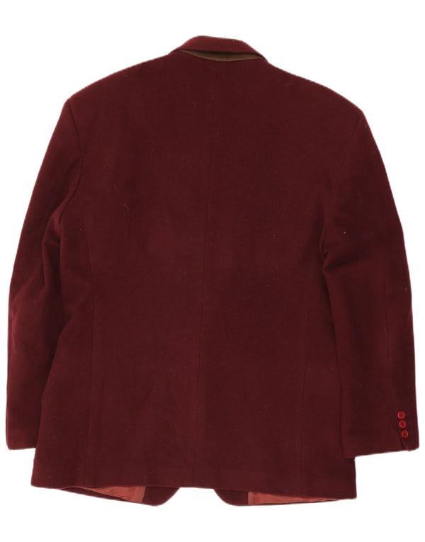 Pit Stop Herren-Blazer mit 2 Knöpfen, IT 54, 2XL, bordeauxrote Wolle