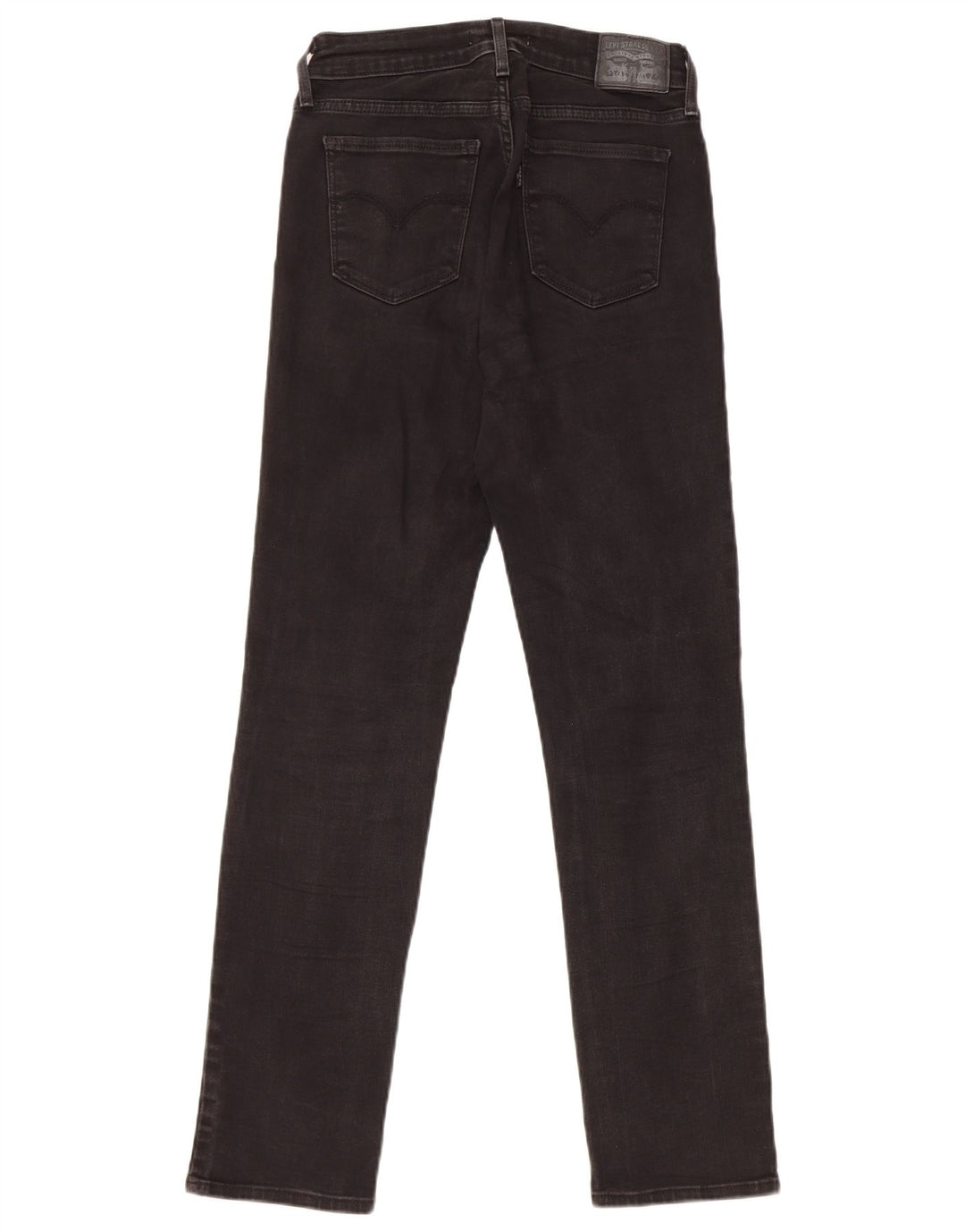 Levi's Damen 712 Slim Jeans W27 L30 Schwarz Baumwolle