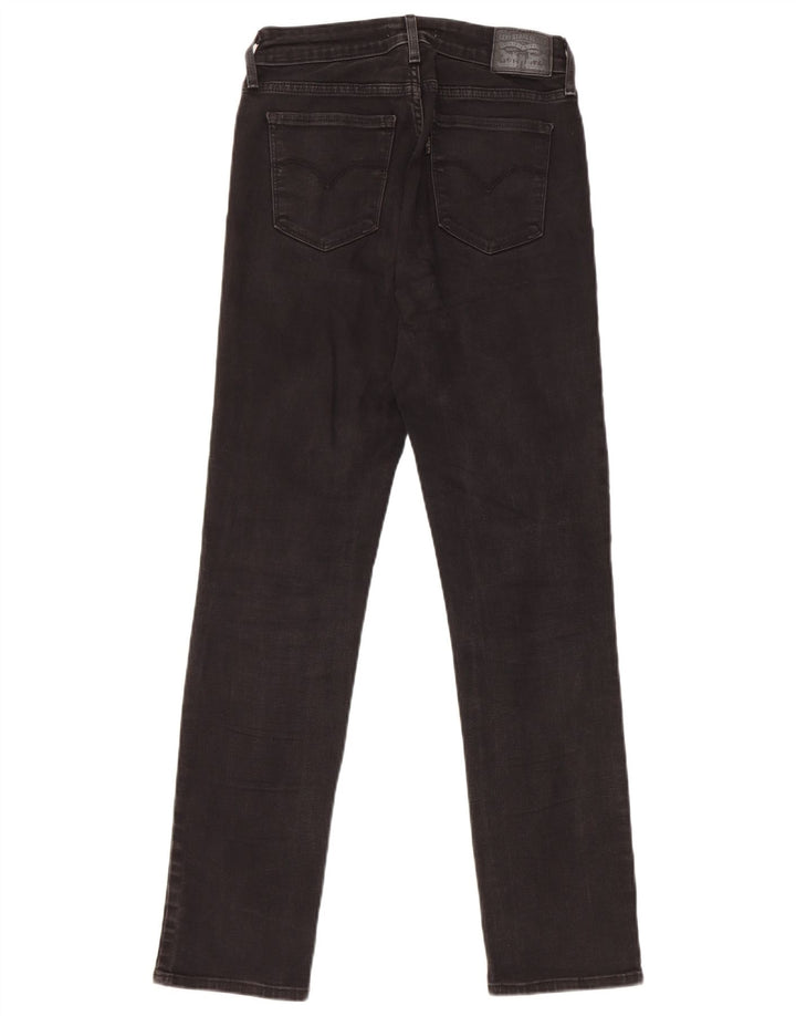 Levi's Damen 712 Slim Jeans W27 L30 Schwarz Baumwolle