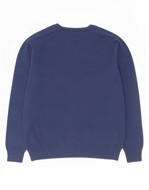 Bench Herren-Pullover mit V-Ausschnitt, XL, blaue Baumwolle