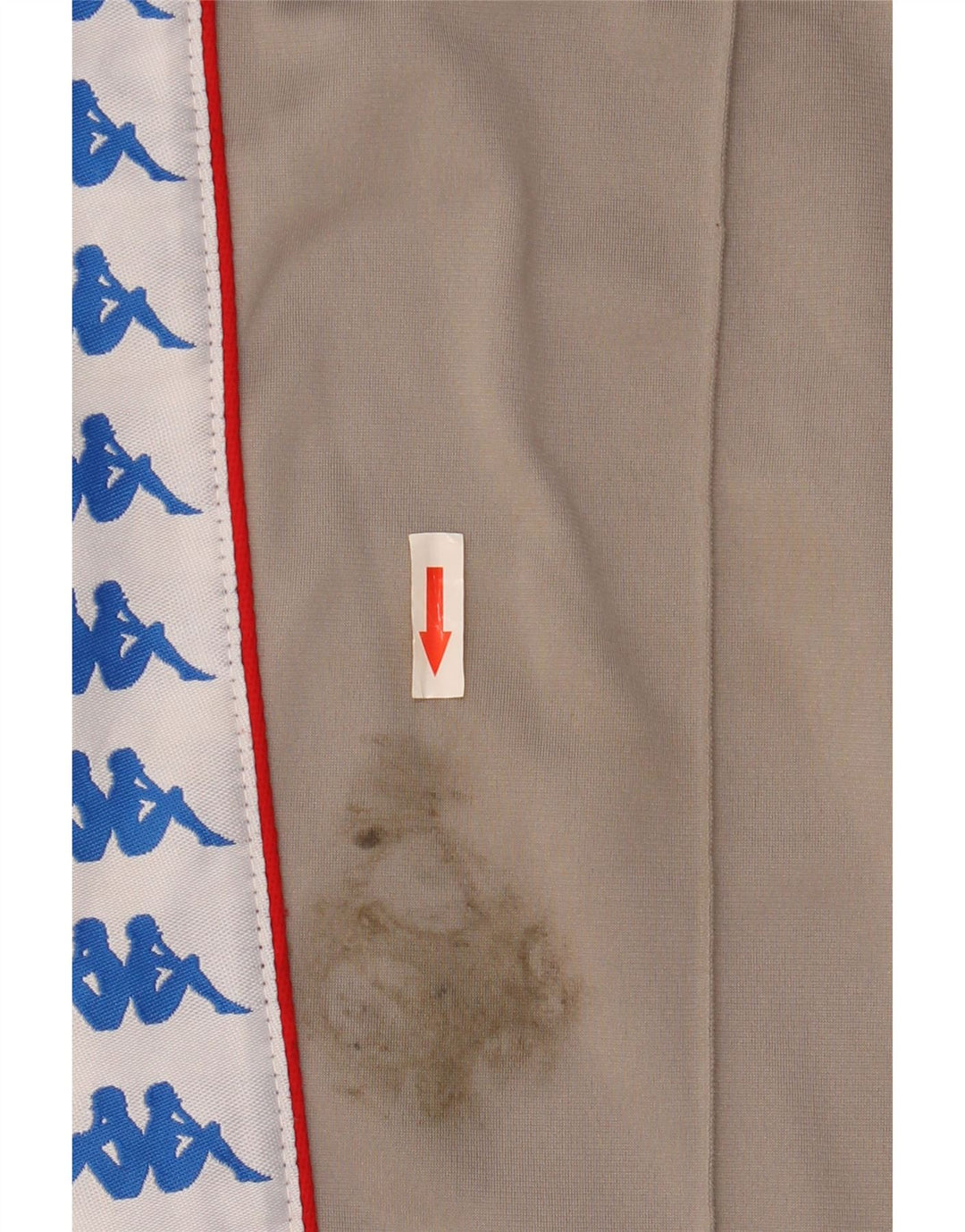 Kappa Herren-Trainingshose mit Grafik, groß, graues Farbblock-Polyester
