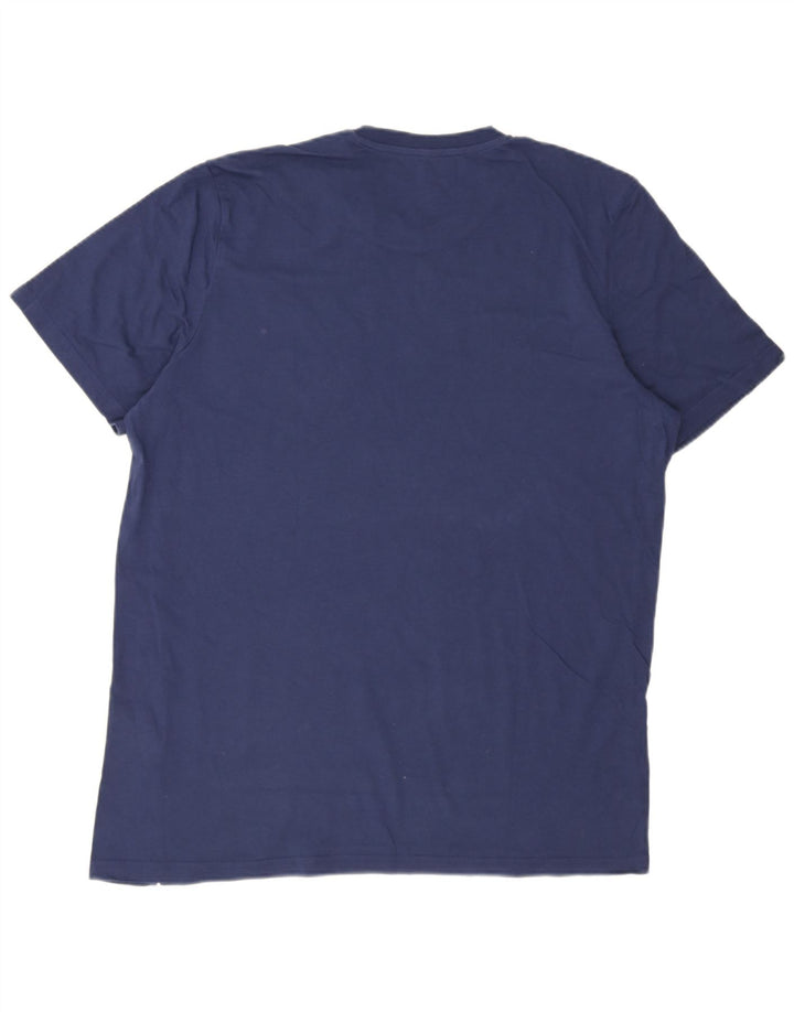Adidas Herren T-Shirt Top XL Marineblau Baumwolle