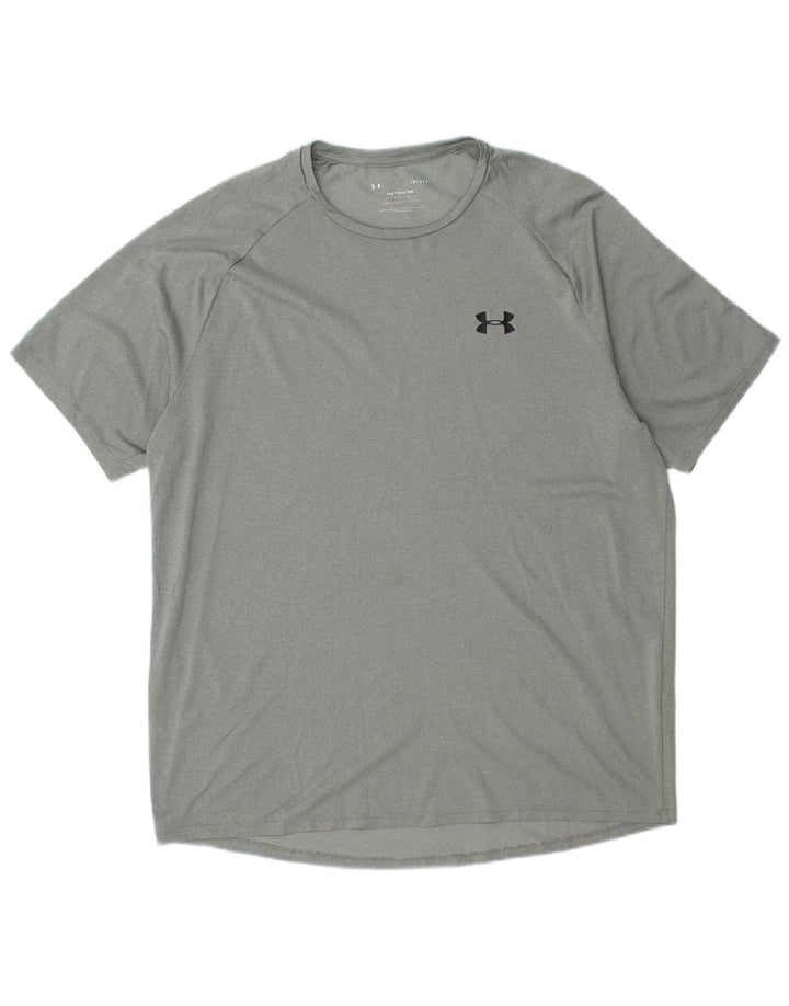 UNDER ARMOUR Herren T-Shirt Top Large Grün Polyester