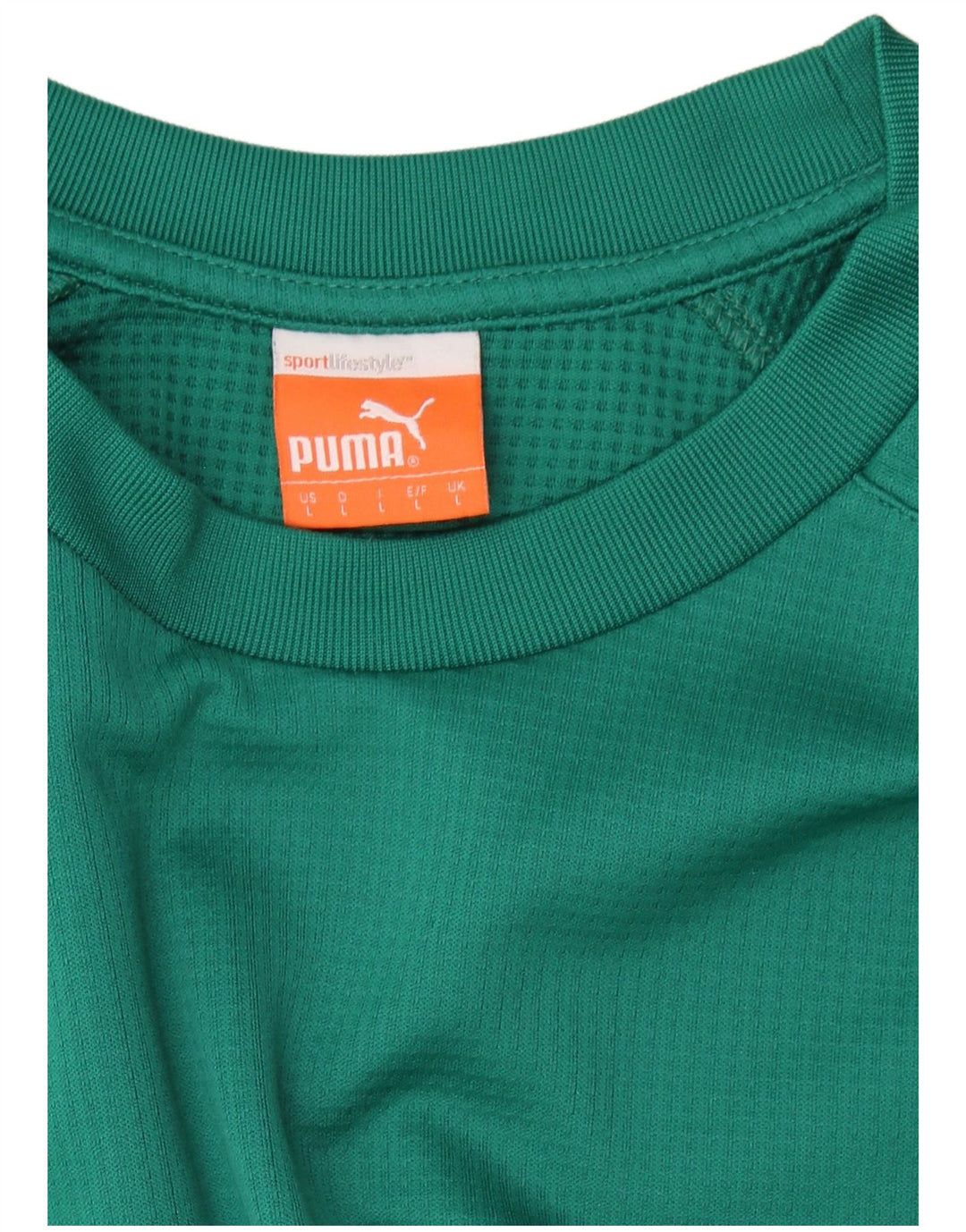 PUMA Herren-Sweatshirt-Pullover, großes grünes Farbblock-Polyester