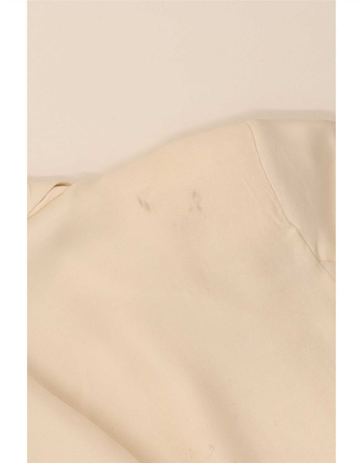 Zara Damen Mantel UK 6 XS Off White Viscose