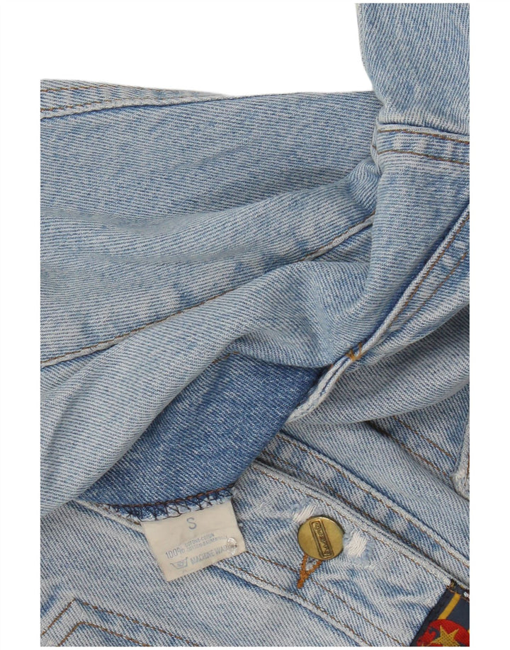 QUARRY Damen-Jeansjacke in Übergröße, UK 10, Größe S, blau, Baumwolle