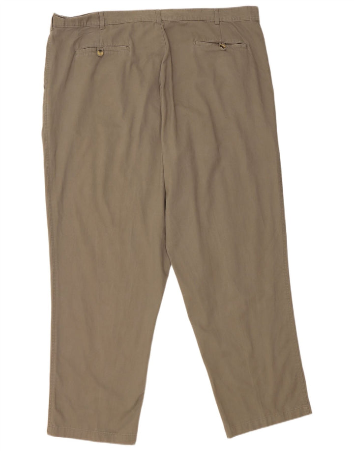 Essentials Herren-Chinohose mit Pegged, W46, L30, graue Baumwolle