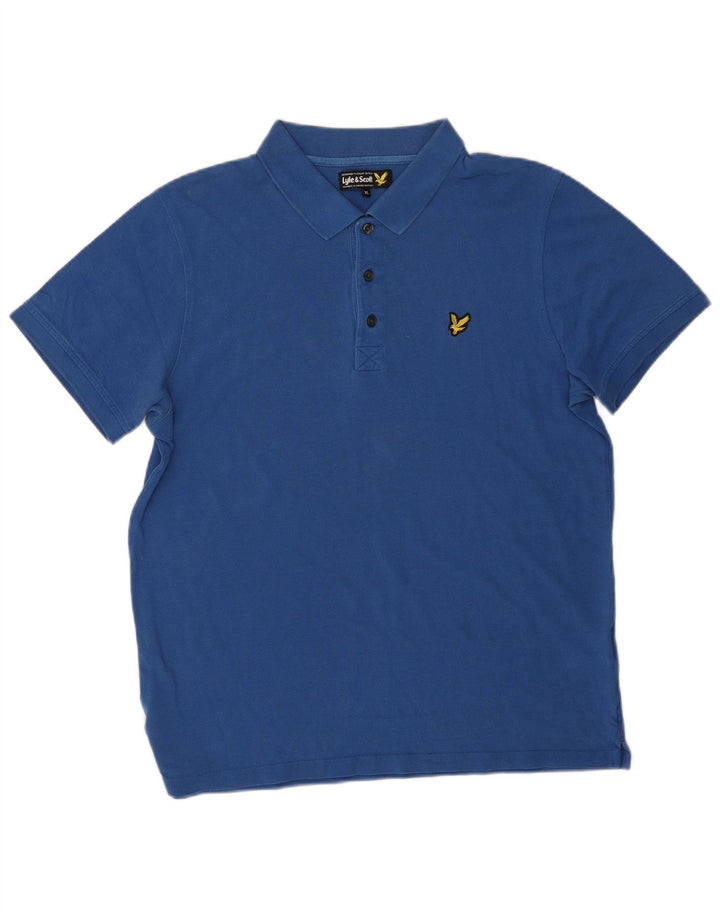 Lyle & Scott Herren Poloshirt XL Blau Baumwolle