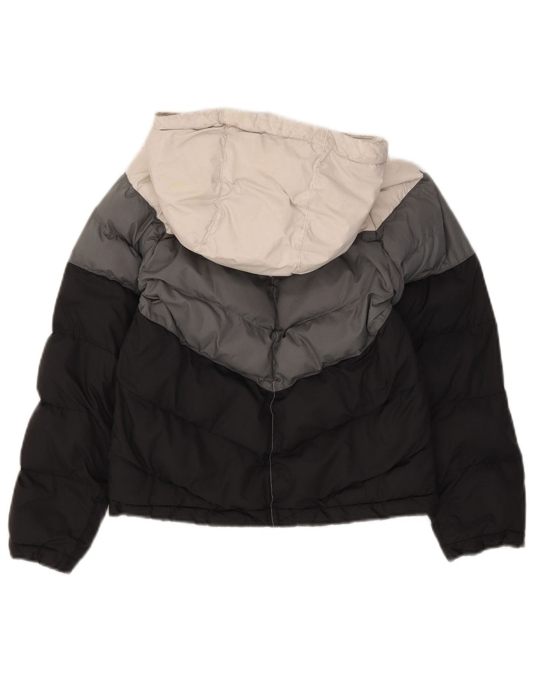 Nike Mädchen-Jacke mit Kapuze, gepolstert, 8–9 Jahre, Größe S, mehrfarbig, Farbblockdesign