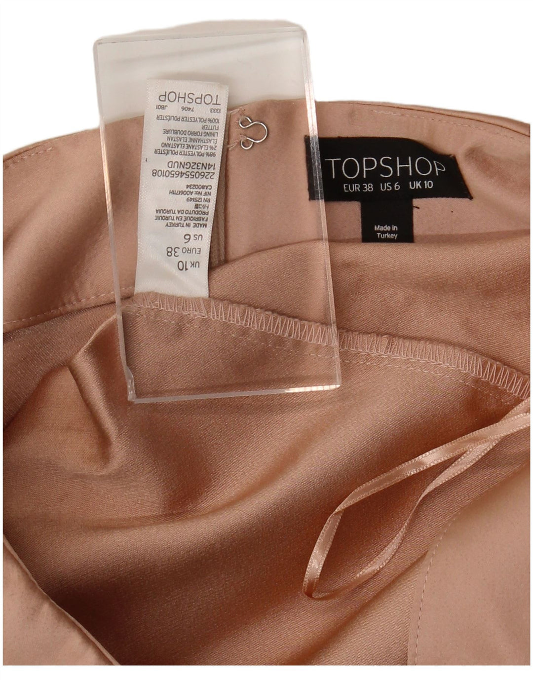 Topshop Damen Hotpants UK 10 Small W28 Rosa Polyester