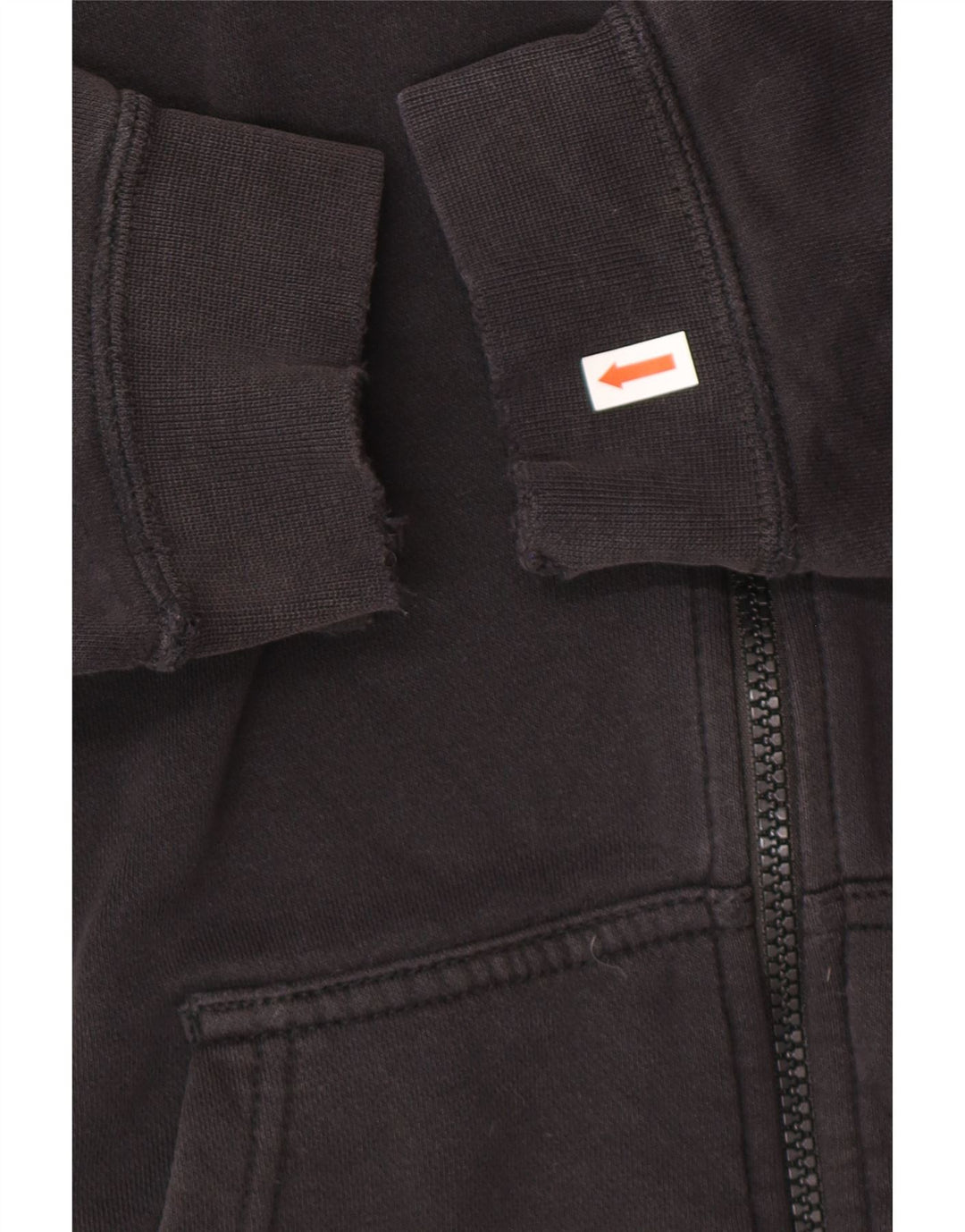 Nike Herren-Kapuzenpullover mit Reißverschluss, Größe S, schwarze Baumwolle