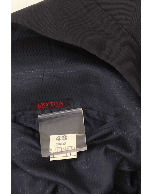 Vintage Mens Double Breasted Blazer Jacket IT 48 Medium Navy Blue