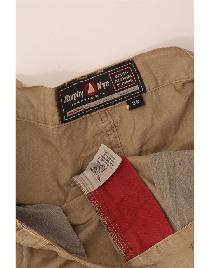 Murphy & Nye Herren Cargoshorts W38 XL Beige Baumwolle