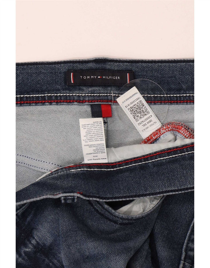 Tommy Hilfiger Herren Slim Jeans W36 L32 Blaue Baumwolle