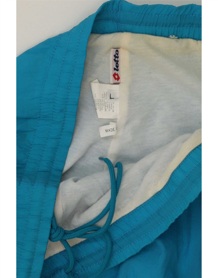 Lotto Herren-Trainingshose, Jogginghose, Größe L, Blau, Polyester