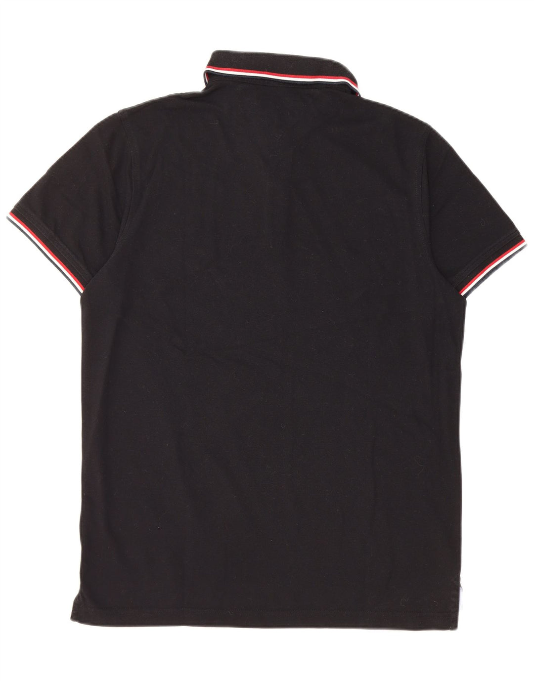 TOMMY HILFIGER Herren Slim Fit Poloshirt Große schwarze Baumwolle