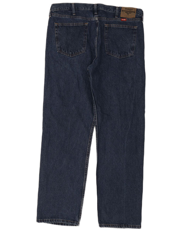 Wrangler Herren Relaxed Fit Straight Jeans W36 L32 Blaue Baumwolle